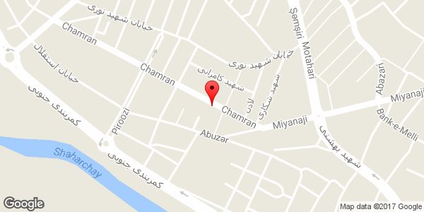 موقعیت شرکت راه و ساختمانی پایا ساز میانه روی نقشه