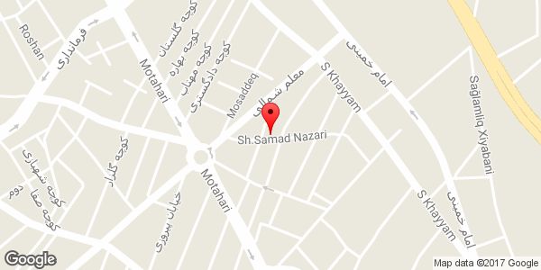 موقعیت لوازم التحریر معلم روی نقشه