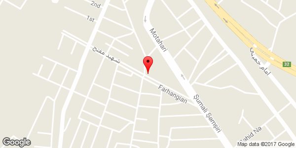 موقعیت رستوران پاک روی نقشه