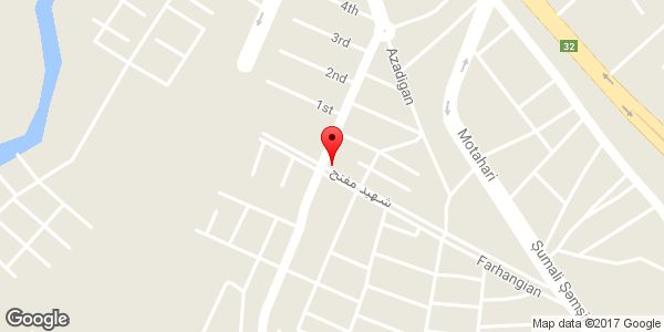 موقعیت گل فروشی پارادایس روی نقشه