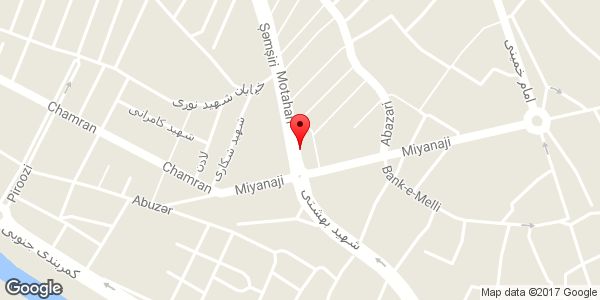 موقعیت بوتیک تندیس روی نقشه