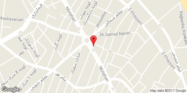 موقعیت لوازم خانگی رزاقی روی نقشه