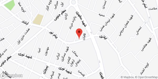 موقعیت آموزشگاه رانندگی محک روی نقشه