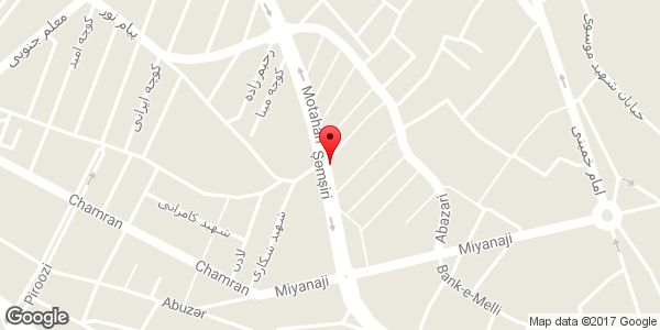 موقعیت فروشگاه رومانو روی نقشه