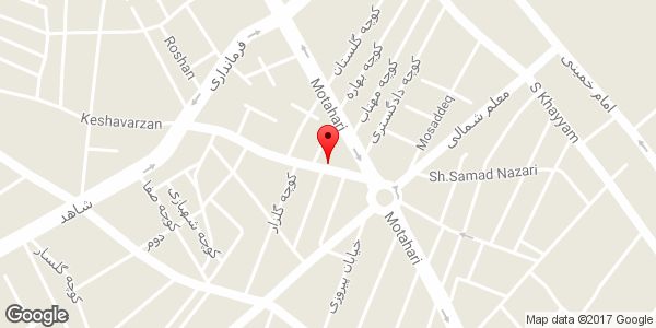 موقعیت حلبی سازی شاه محمدی روی نقشه