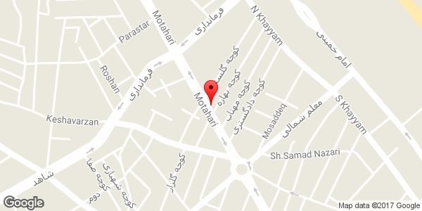 موقعیت پرده سرای آتا روی نقشه