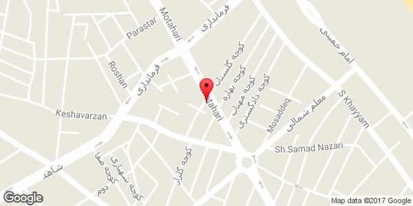 موقعیت فروشگاه پوشاک روی نقشه