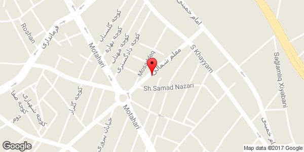 موقعیت فروشگاه میرزائی روی نقشه