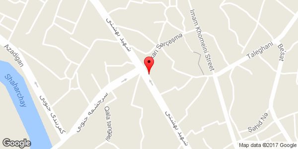 موقعیت خواربار فروشی اردبیلی روی نقشه