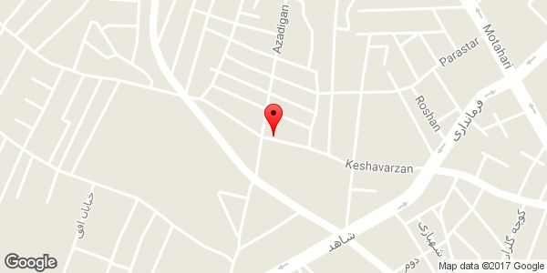 موقعیت آرایش و زیبایی نمونه روی نقشه