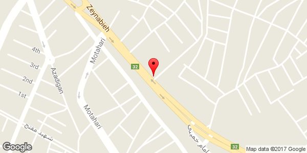 موقعیت صافکاری و شاسی کشی مهدی روی نقشه