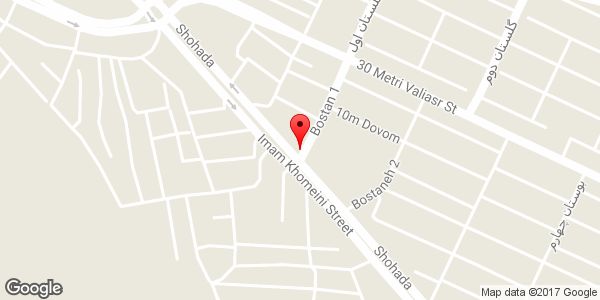 موقعیت صافکاری اتومبیل بدون رنگ مجید روی نقشه