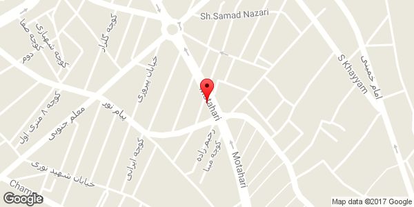 موقعیت فروشگاه چینی بهداشتی مروارید روی نقشه