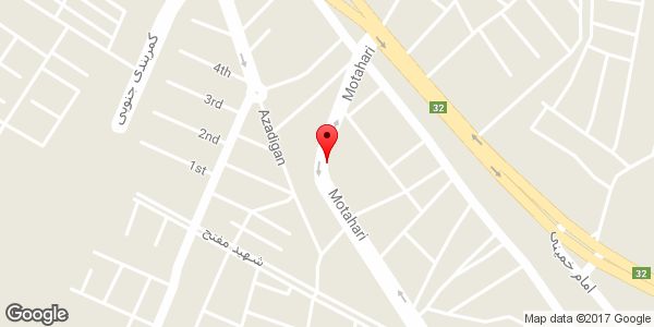 موقعیت دکوراسیون آذین روی نقشه