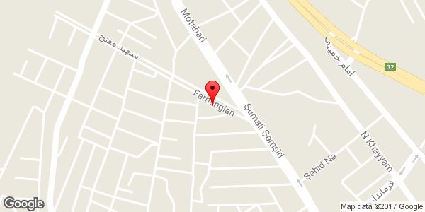 موقعیت دفتر مرکزی شرکت باستان پل (یاشار بتن) روی نقشه