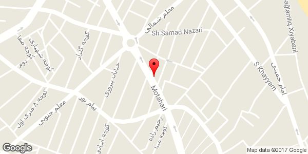 موقعیت فروشگاه لباس ژنوس روی نقشه