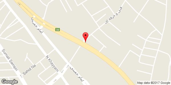 موقعیت فروشگاه تقی زاده روی نقشه