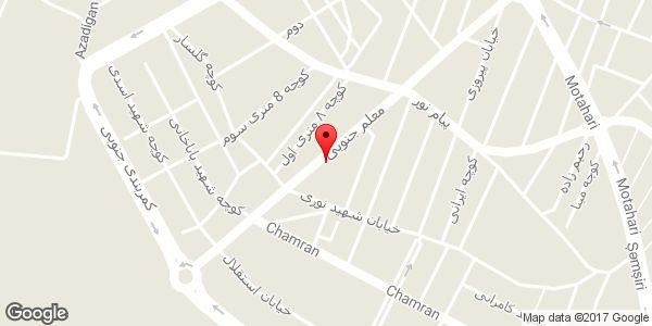 موقعیت نمایشگاه اتومبیل باران روی نقشه