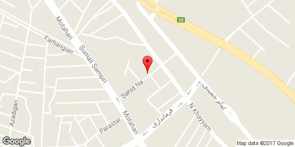 موقعیت انستیتو زیبایی آریانا روی نقشه