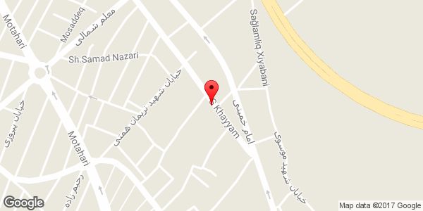 موقعیت دفتر فنی مهندسی روی نقشه