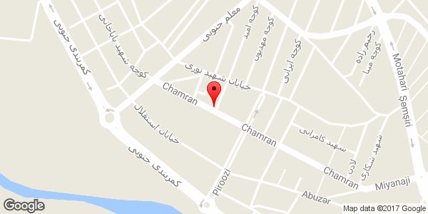 موقعیت مجتمع نان کامل چمران روی نقشه