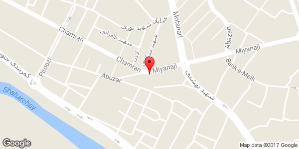 موقعیت مبل سازی متین روی نقشه