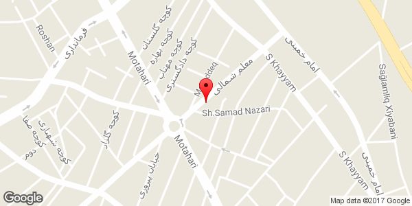 موقعیت فروشگاه کفش DC روی نقشه