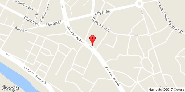 موقعیت لباس فروشی رز روی نقشه