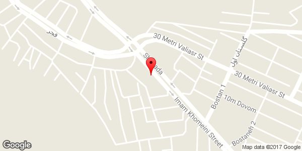 موقعیت صافکاری و شاسی کشی مجید روی نقشه