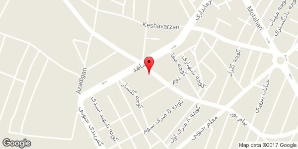 موقعیت خیاطی یاراشان روی نقشه