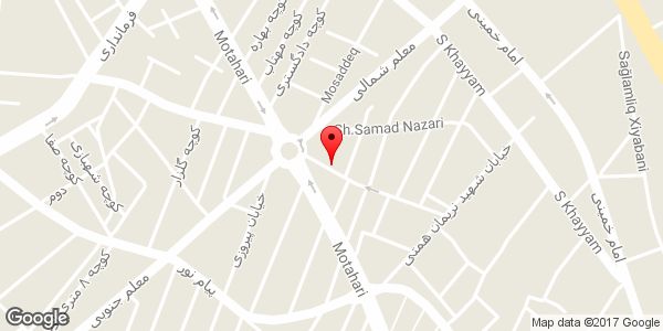 موقعیت تالار و رستوران دنیز روی نقشه