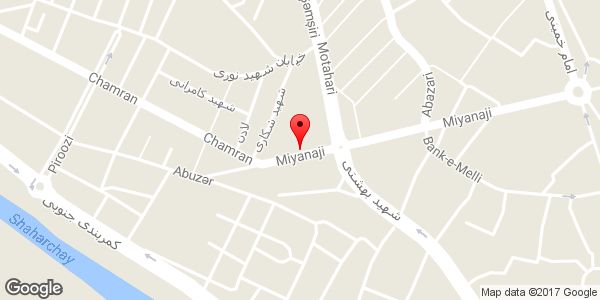 موقعیت پیش دبستانی مستقل غیر دولتی رنگین کمان روی نقشه