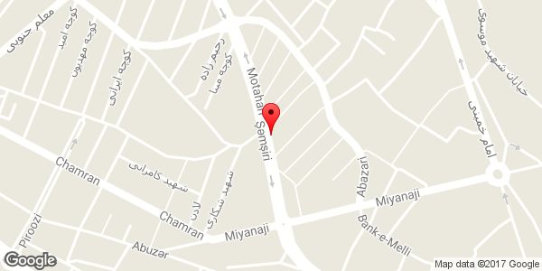 موقعیت کالای خواب مدرن روی نقشه