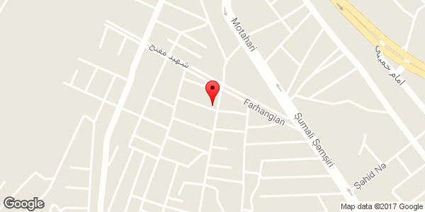 موقعیت تعمیرگاه مکانیکی روی نقشه