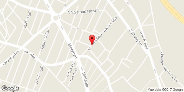 موقعیت دفتر نقشه برداری آزیموت روی نقشه