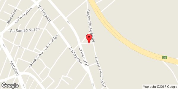 موقعیت دفتر فنی مهندسی نمای پنجم روی نقشه