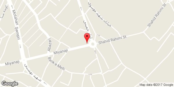 موقعیت کفش سرای روناک روی نقشه