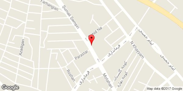 موقعیت املاک آسایش روی نقشه