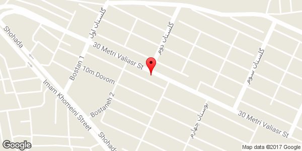 موقعیت ساندویچی و آبمیوه وروجک روی نقشه