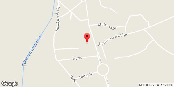 موقعیت شهر ترکمانچای روی نقشه