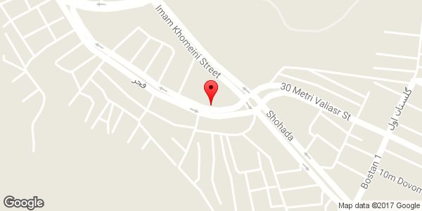 موقعیت تعمیرگاه مکانیکی رهگزران روی نقشه