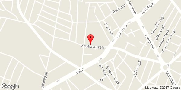 موقعیت هنرستان دخترانه فنی و حرفه‌ای موحد روی نقشه