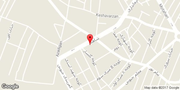 موقعیت سوپر مارکت روی نقشه