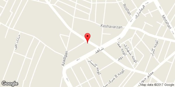 موقعیت فروشگاه ارگ روی نقشه