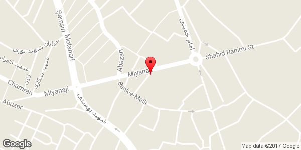 موقعیت گیاهان دارویی ولیعصر روی نقشه