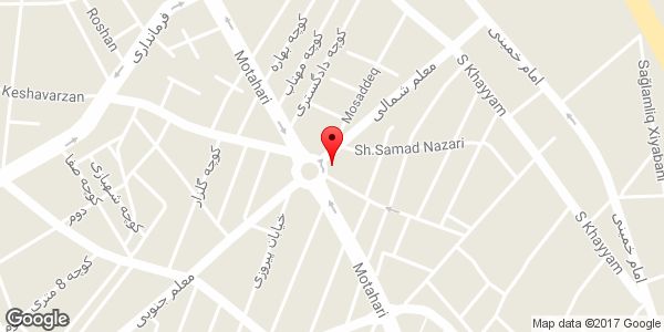 موقعیت پارچه فروشی نوری روی نقشه