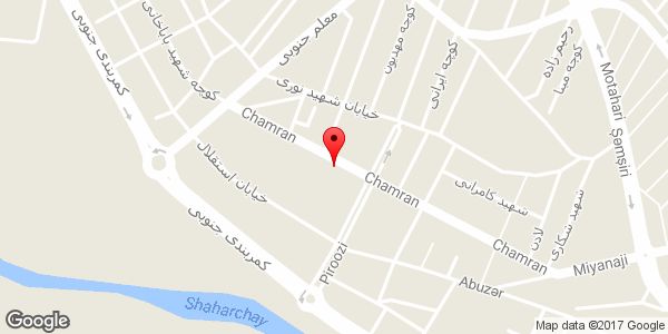 موقعیت شیرینی مادر روی نقشه