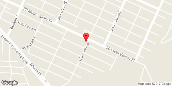 موقعیت دبیرستان دخترانه آسیه روی نقشه