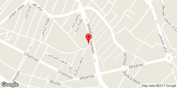 موقعیت صنایع چوبی فلزی نوین صنعت روی نقشه