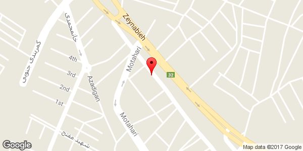 موقعیت امور آب شهرستان میانه روی نقشه